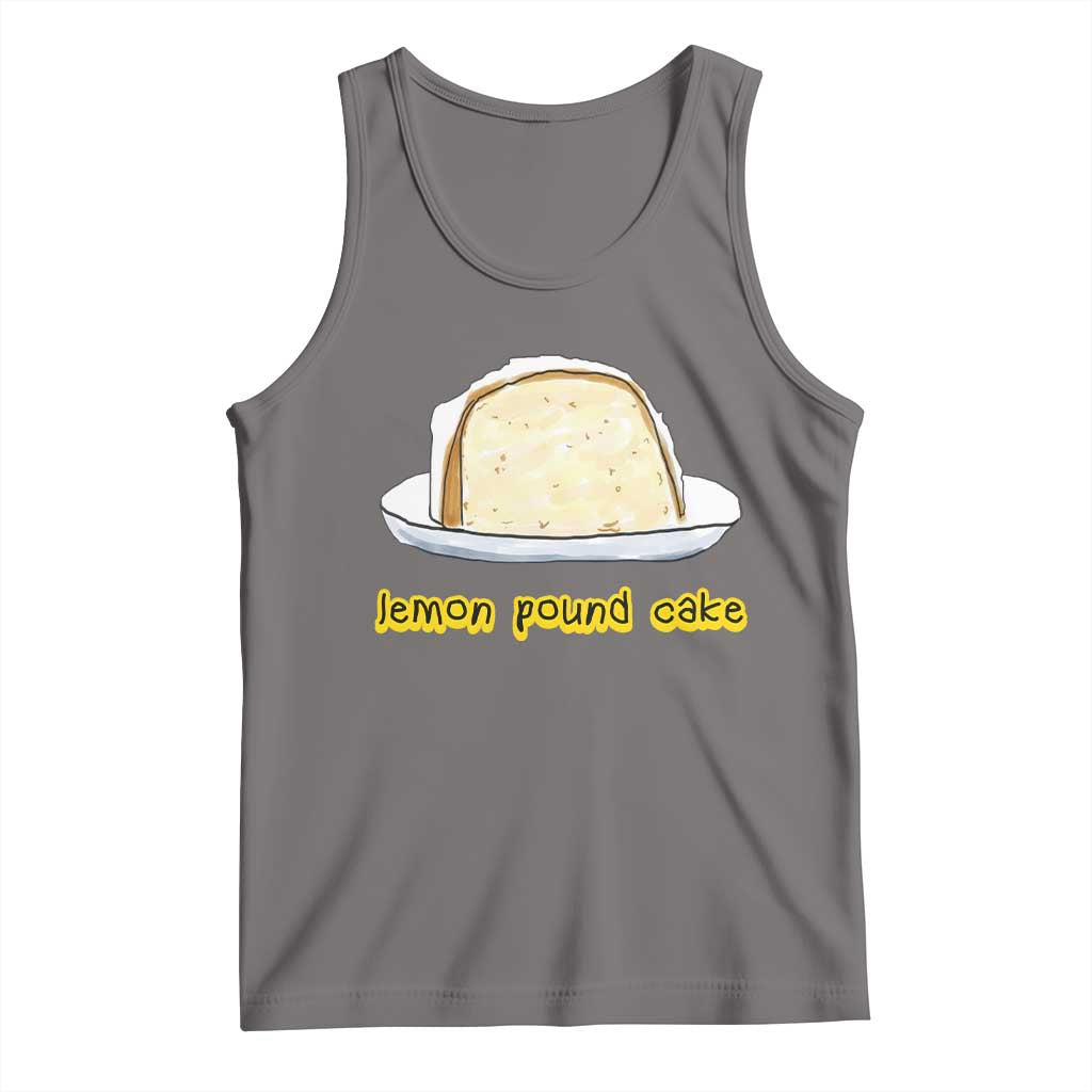 Lemon Pound Cake Funny Meme Tank Top Viral Edgy Hip Hop Humor Parody Gift for Rap Fans TS02 Deep Heather Print Your Wear