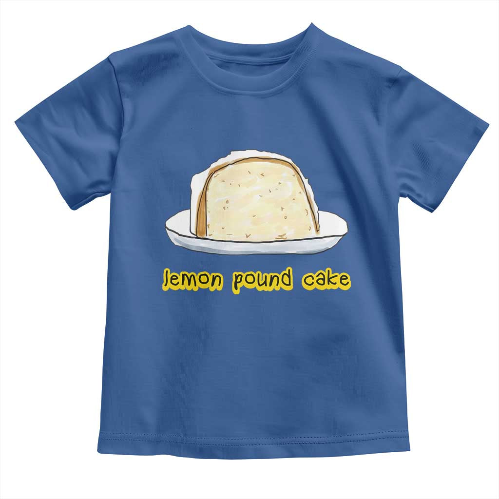 Lemon Pound Cake Funny Meme Toddler T Shirt Viral Edgy Hip Hop Humor Parody Gift for Rap Fans TS02 Royal Blue Print Your Wear