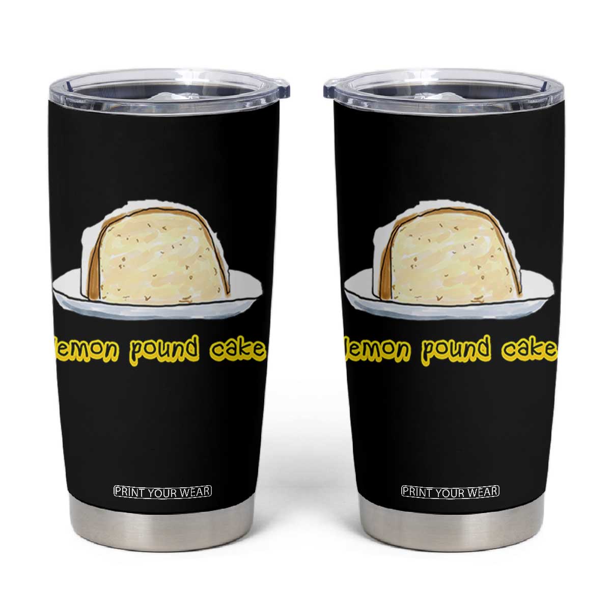 Lemon Pound Cake Funny Meme Tumbler Cup Viral Edgy Hip Hop Humor Parody Gift for Rap Fans TS02 Black Print Your Wear
