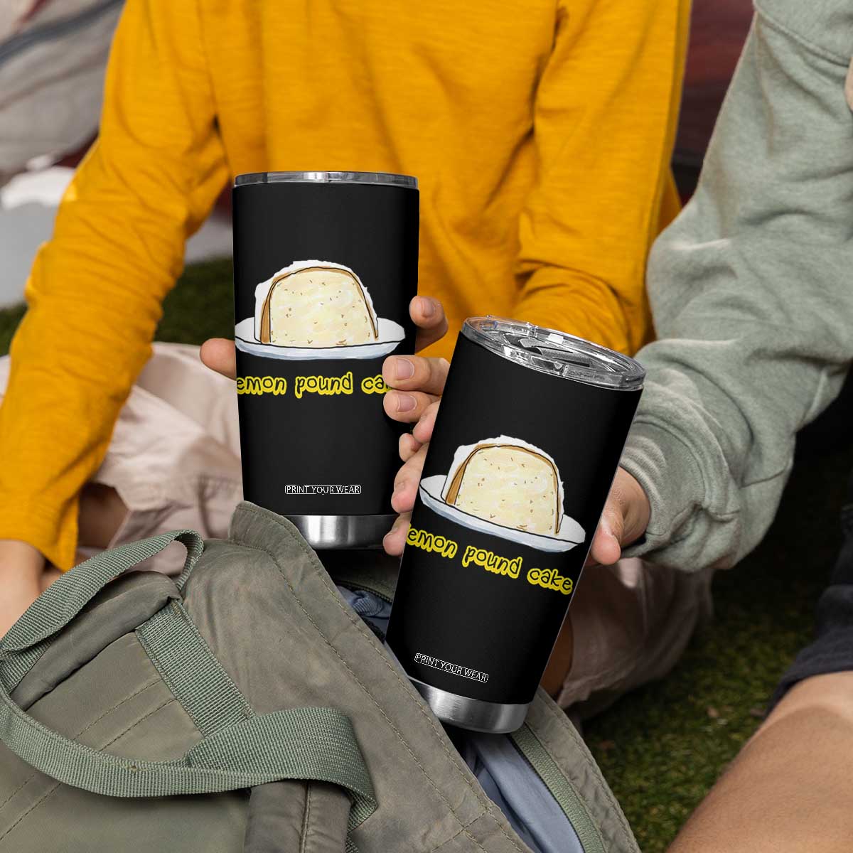 Lemon Pound Cake Funny Meme Tumbler Cup Viral Edgy Hip Hop Humor Parody Gift for Rap Fans TS02 Print Your Wear