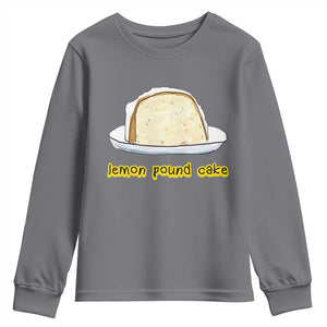 Lemon Pound Cake Funny Meme Youth Sweatshirt Viral Edgy Hip Hop Humor Parody Gift for Rap Fans TS02 Charcoal Print Your Wear