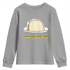 Lemon Pound Cake Funny Meme Youth Sweatshirt Viral Edgy Hip Hop Humor Parody Gift for Rap Fans TS02 Sport Gray Print Your Wear