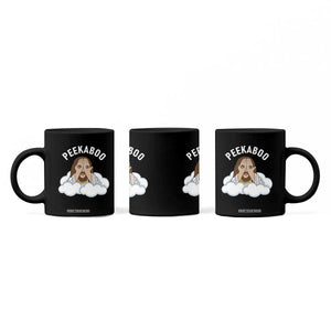 Peekaboo Jesus Funny Christian Coffee Mug Faith Humor Savior in Clouds Religious Meme TS02 Print Your Wear