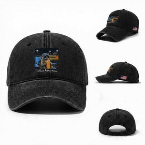 Funny Raccoon Baseball Game Day Meme Washed Cotton Baseball Cap I Live Here Now Trash Panda Iced Coffee Night TS02 Washed Cap Universal Fit Black Print Your Wear