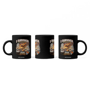 I Survived The Cleveland Meteor 2026 Coffee Mug Funny Ohio Apocalypse Meme Vintage Football Fan Humor TS02 Print Your Wear