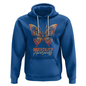 Infertility Awareness Hoodie IVF Orange Week Support Squad Butterfly TS02 Royal Blue Printyourwear
