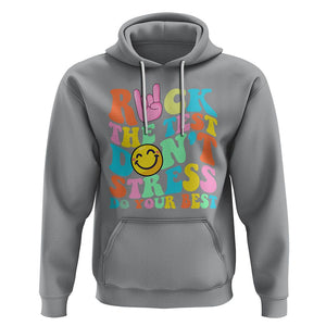 Funny Teacher Hoodie Teachers Rock The Test Don't Stress Just Do Your Best Funny Testing Day TS02 Sport Gray Printyourwear