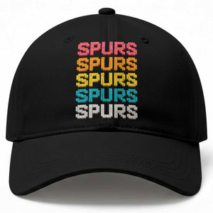 Retro Stacked Block Spurs Name Colorful Toy Brick Baseball Cap for Sports Fan TS02 Print Your Wear