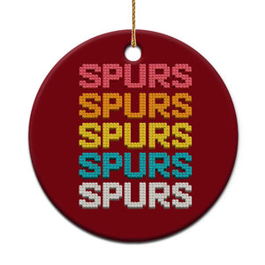 Retro Stacked Block Spurs Name Colorful Toy Brick Ceramic Ornament for Sports Fan TS02 1pc Red Print Your Wear
