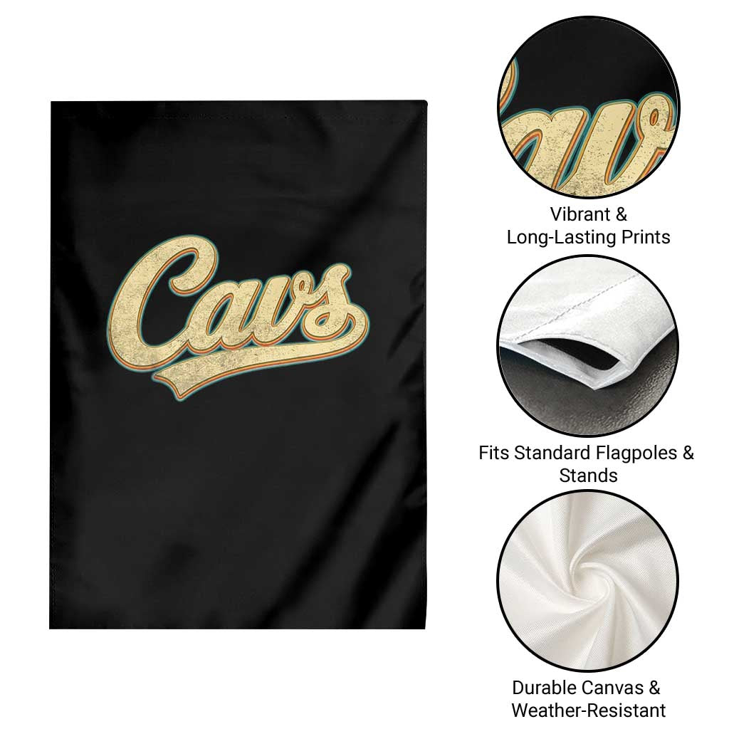 Vintage Cavs Name Script Garden Flag for Sports Fan TS02 Print Your Wear