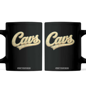 Vintage Cavs Name Script Coffee Mug for Sports Fan TS02 Black Print Your Wear