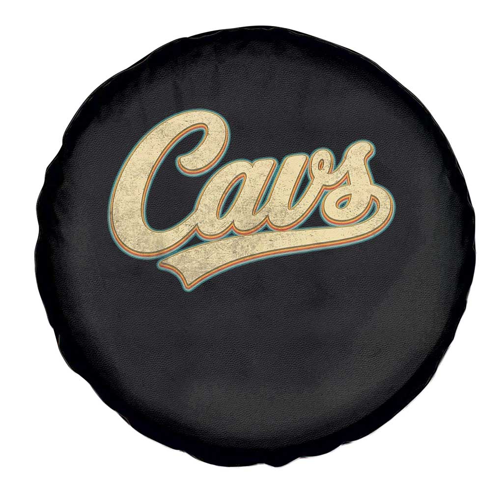Vintage Cavs Name Script Spare Tire Cover for Sports Fan TS02 Print Your Wear