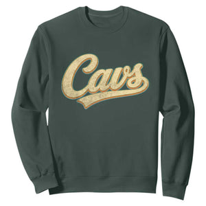 Vintage Cavs Name Script Sweatshirt for Sports Fan
