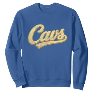 Vintage Cavs Name Script Sweatshirt for Sports Fan