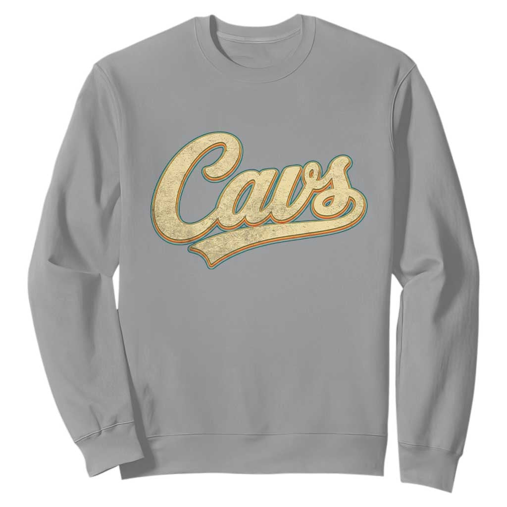 Vintage Cavs Name Script Sweatshirt for Sports Fan