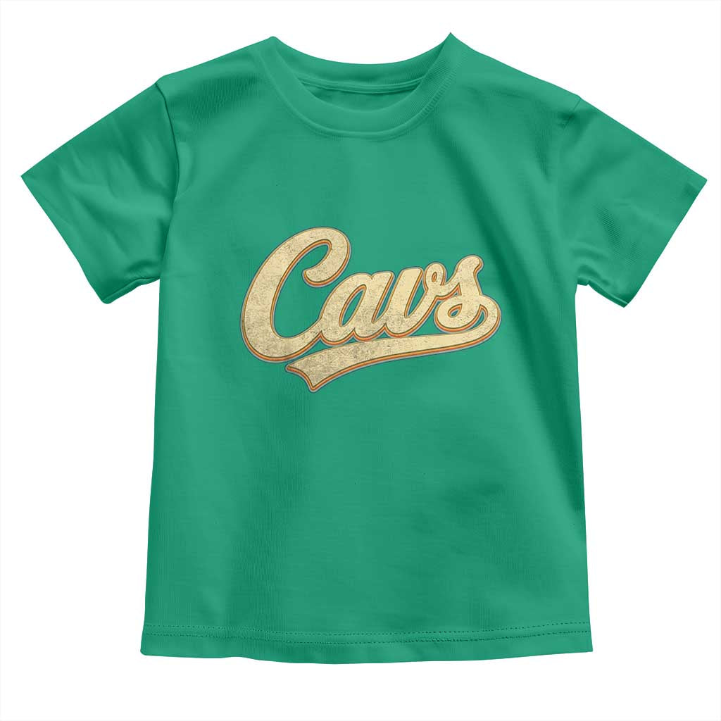 Vintage Cavs Name Script Toddler T Shirt for Sports Fan TS02 Irish Green Print Your Wear