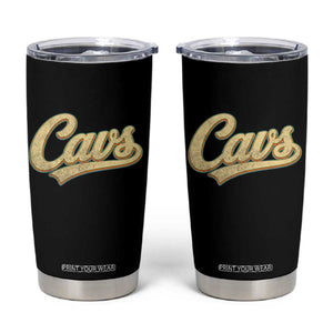 Vintage Cavs Name Script Tumbler Cup for Sports Fan