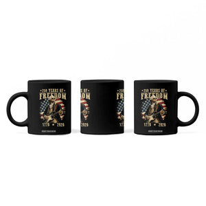 250 Years of Freedom George Washington Rock Star Coffee Mug Funny Electric Guitar Player Vintage American Flag 1776 to 2026 Semiquincentennial TS02 Print Your Wear