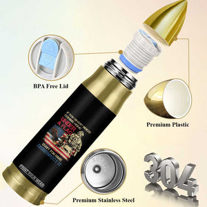 American Veteran Bullet Tumbler If You Haven't Risked Don't You Dare Disrespect It American Flag Bald Eagle TS02 Print Your Wear