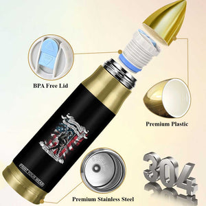 American Veteran Bullet Tumbler I Walked The Walked So You Could Talk The Talk American Flag TS02 Print Your Wear