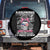 Female Veteran Spare Tire Cover Assuming I'm Just An Old Lady Was Your First Mistake American Messy Bun TS02 No hole Black Print Your Wear