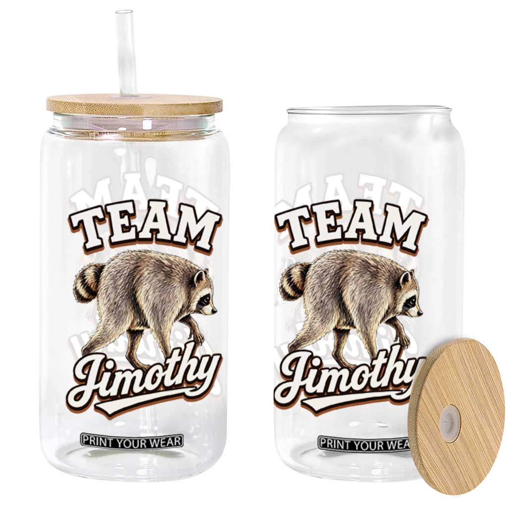 Team Jimothy Funny Viral Seattle Raccoon Legend Glass Can Trash Panda Meme Vintage Sports Style Graphic TS02 Print Your Wear