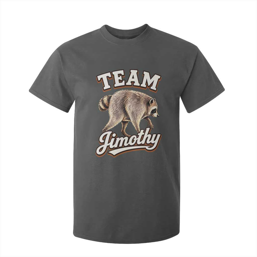 Team Jimothy Funny Viral Seattle Raccoon Legend T Shirt For Kid Trash Panda Meme Vintage Sports Style Graphic TS02 Dark Heather Print Your Wear