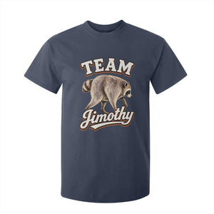 Team Jimothy Funny Viral Seattle Raccoon Legend T Shirt For Kid Trash Panda Meme Vintage Sports Style Graphic TS02 Navy Print Your Wear