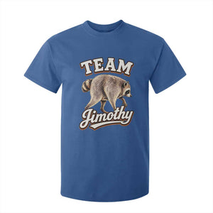 Team Jimothy Funny Viral Seattle Raccoon Legend T Shirt For Kid Trash Panda Meme Vintage Sports Style Graphic TS02 Royal Blue Print Your Wear