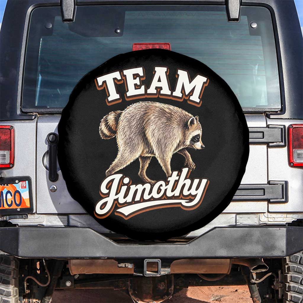 Team Jimothy Funny Viral Seattle Raccoon Legend Spare Tire Cover Trash Panda Meme Vintage Sports Style Graphic TS02 No hole Black Print Your Wear
