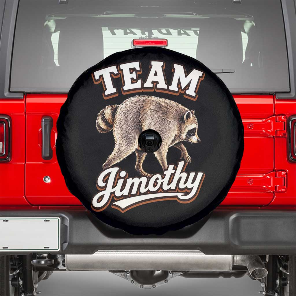Team Jimothy Funny Viral Seattle Raccoon Legend Spare Tire Cover Trash Panda Meme Vintage Sports Style Graphic TS02 Black Print Your Wear