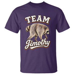 Team Jimothy Funny Viral Seattle Raccoon Legend T Shirt Trash Panda Meme Vintage Sports Style Graphic TS02 Purple Print Your Wear