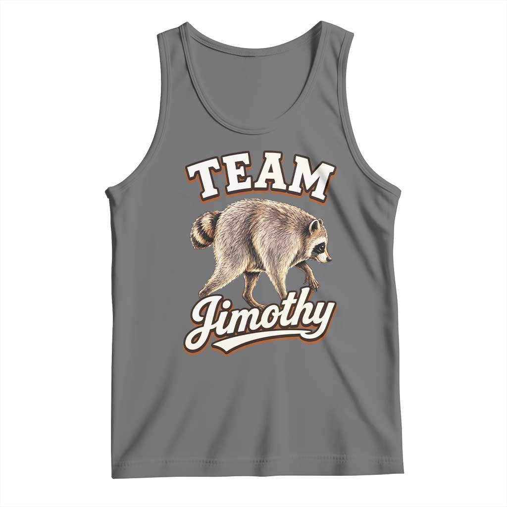 Team Jimothy Funny Viral Seattle Raccoon Legend Tank Top Trash Panda Meme Vintage Sports Style Graphic TS02 Black Heather Print Your Wear