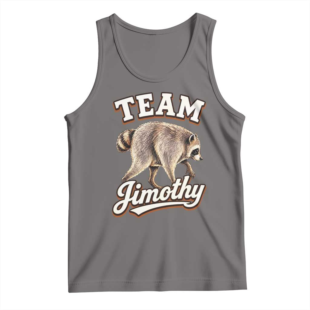 Team Jimothy Funny Viral Seattle Raccoon Legend Tank Top Trash Panda Meme Vintage Sports Style Graphic TS02 Deep Heather Print Your Wear
