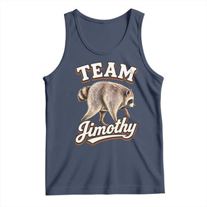 Team Jimothy Funny Viral Seattle Raccoon Legend Tank Top Trash Panda Meme Vintage Sports Style Graphic TS02 Navy Print Your Wear