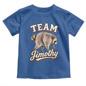 Team Jimothy Funny Viral Seattle Raccoon Legend Toddler T Shirt Trash Panda Meme Vintage Sports Style Graphic TS02 Royal Blue Print Your Wear