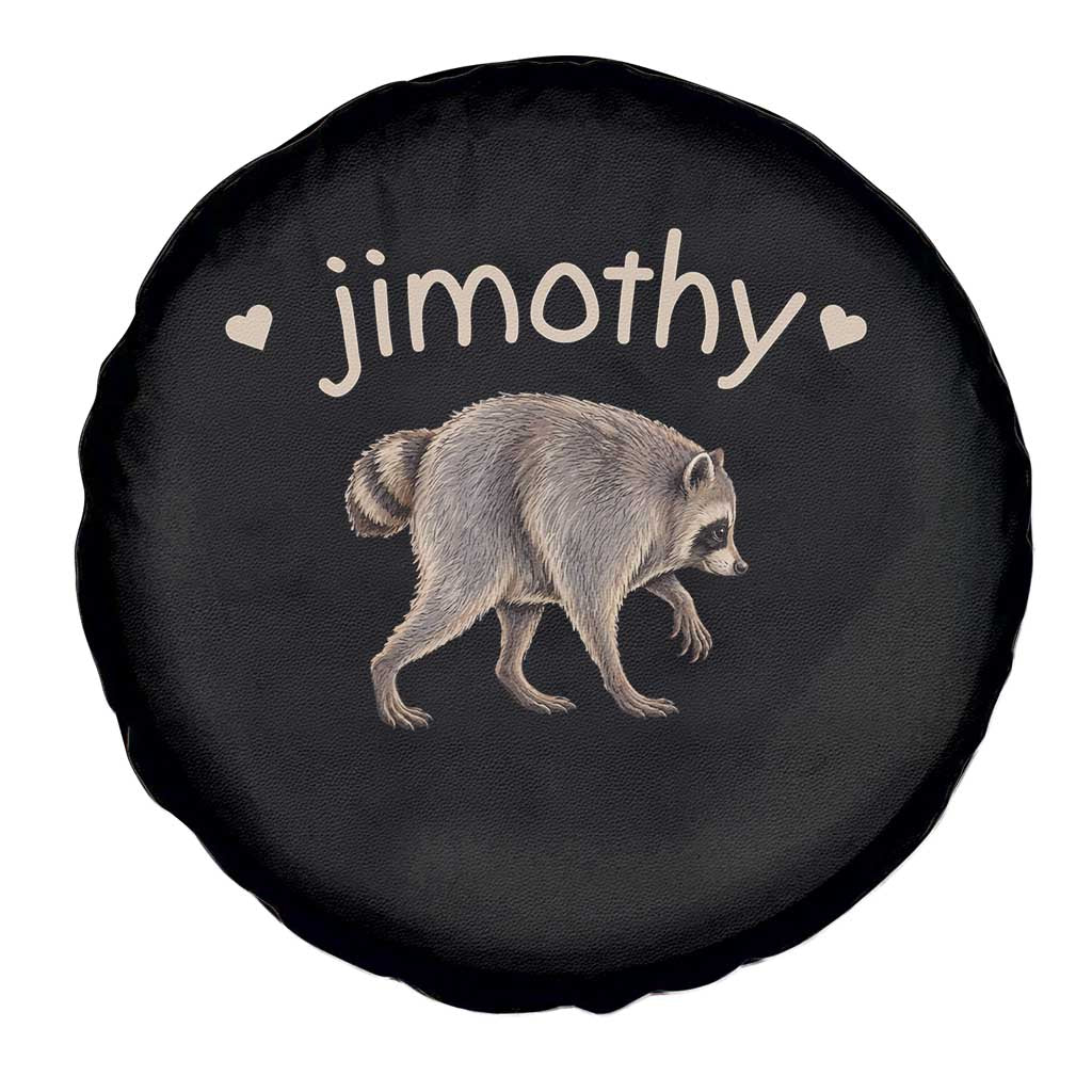 Cute Jimothy the Raccoon Heart Graphic Spare Tire Cover Viral Seattle Trash Panda Meme TS02 Print Your Wear