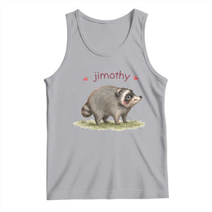 Cute Watercolor Viral Jimothy the Raccoon Tank Top Viral Seattle Trash Panda Meme TS02 Athletic Heather Print Your Wear