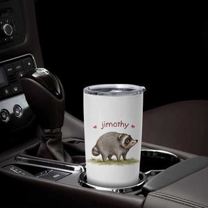 Cute Watercolor Viral Jimothy the Raccoon Tumbler Cup Viral Seattle Trash Panda Meme TS02 Print Your Wear