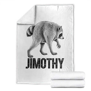 Viral Seattle Jimothy the Raccoon Throw Blanket Vintage Trash Panda Meme Graphic