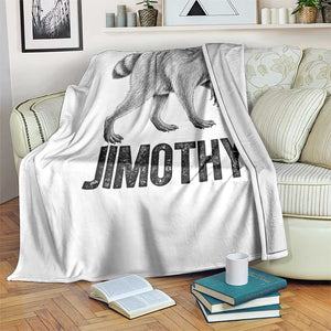 Viral Seattle Jimothy the Raccoon Throw Blanket Vintage Trash Panda Meme Graphic