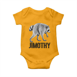 Viral Seattle Jimothy the Raccoon Baby Onesie Vintage Trash Panda Meme Graphic TS02 Gold Print Your Wear