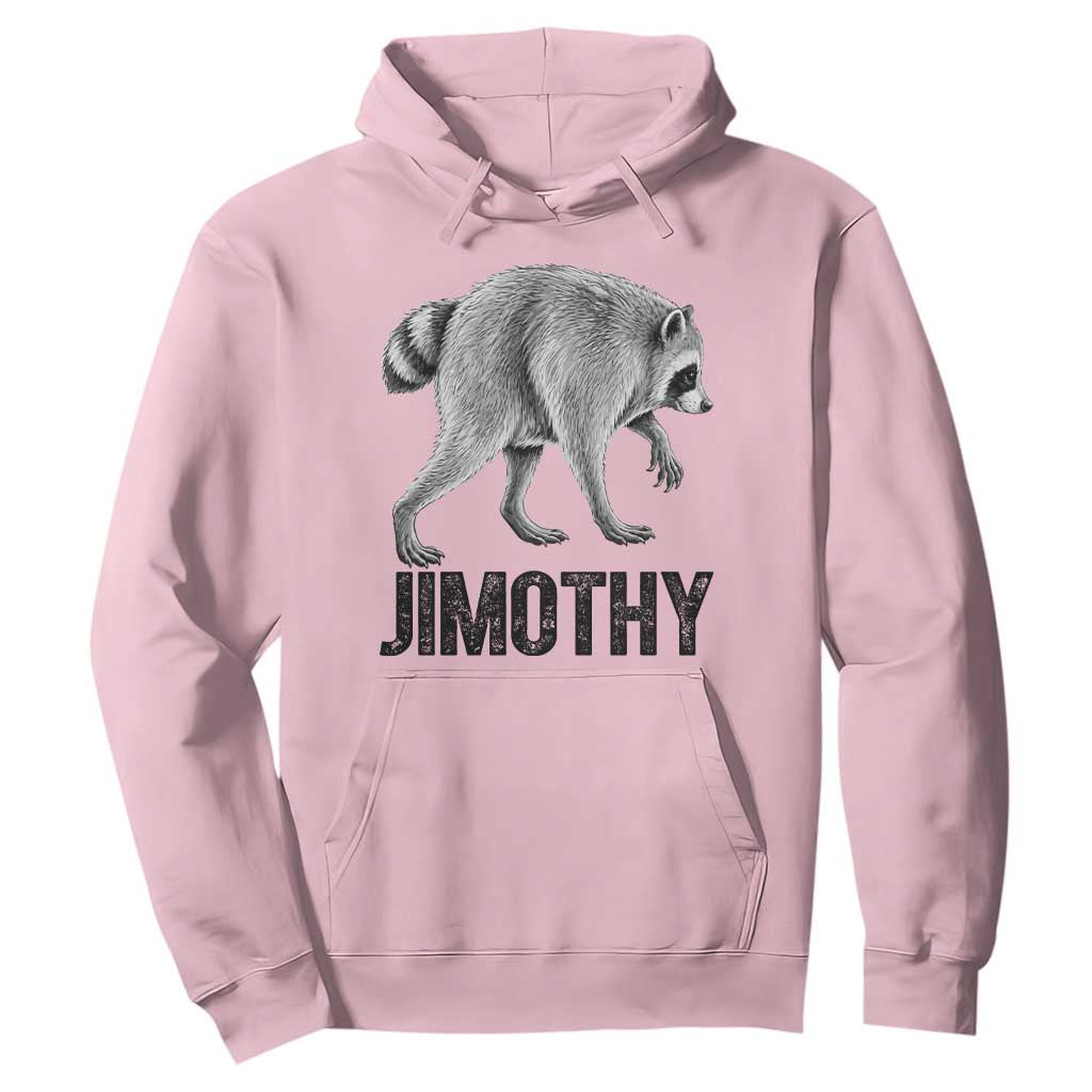 Viral Seattle Jimothy the Raccoon Hoodie Vintage Trash Panda Meme Graphic TS02 Light Pink Print Your Wear