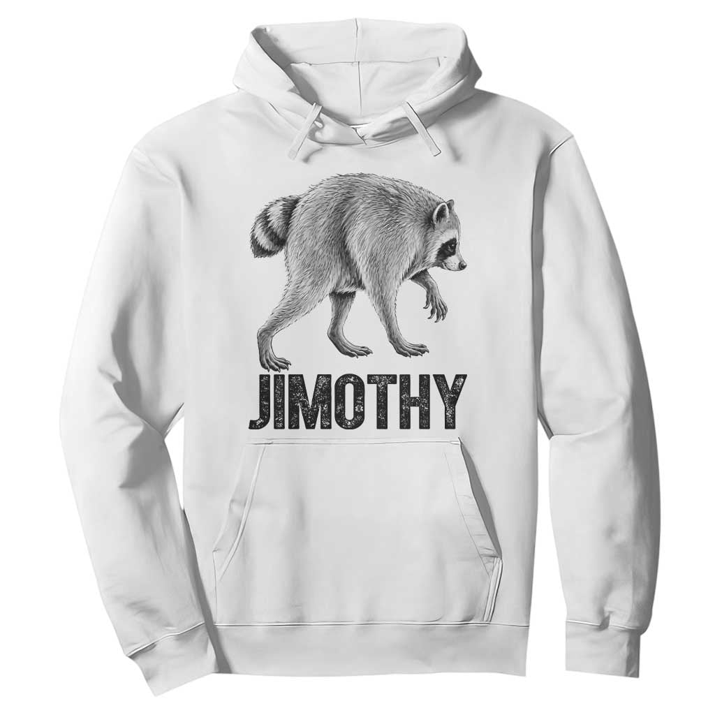 Viral Seattle Jimothy the Raccoon Hoodie Vintage Trash Panda Meme Graphic TS02 White Print Your Wear