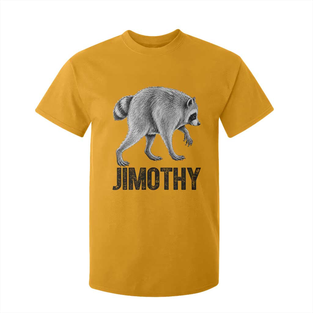 Viral Seattle Jimothy the Raccoon T Shirt For Kid Vintage Trash Panda Meme Graphic TS02 Gold Print Your Wear