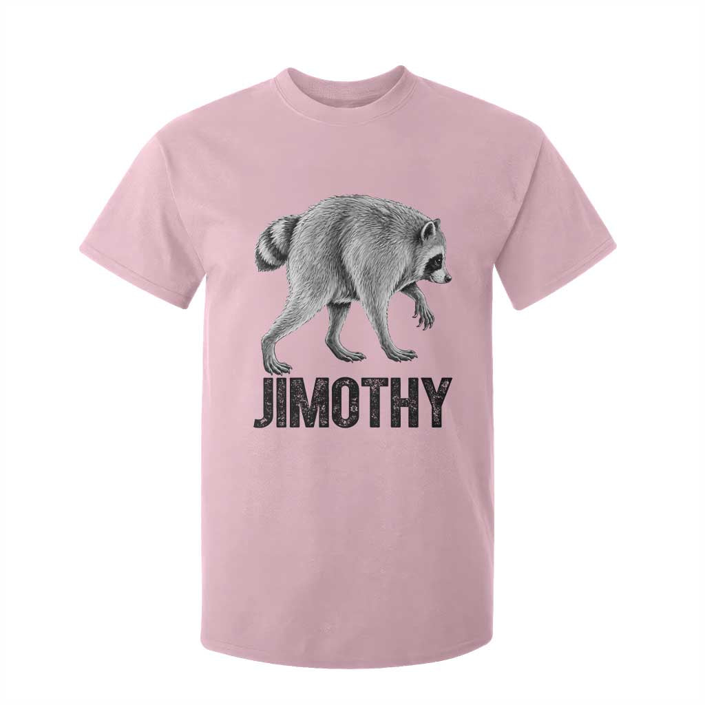 Viral Seattle Jimothy the Raccoon T Shirt For Kid Vintage Trash Panda Meme Graphic TS02 Light Pink Print Your Wear
