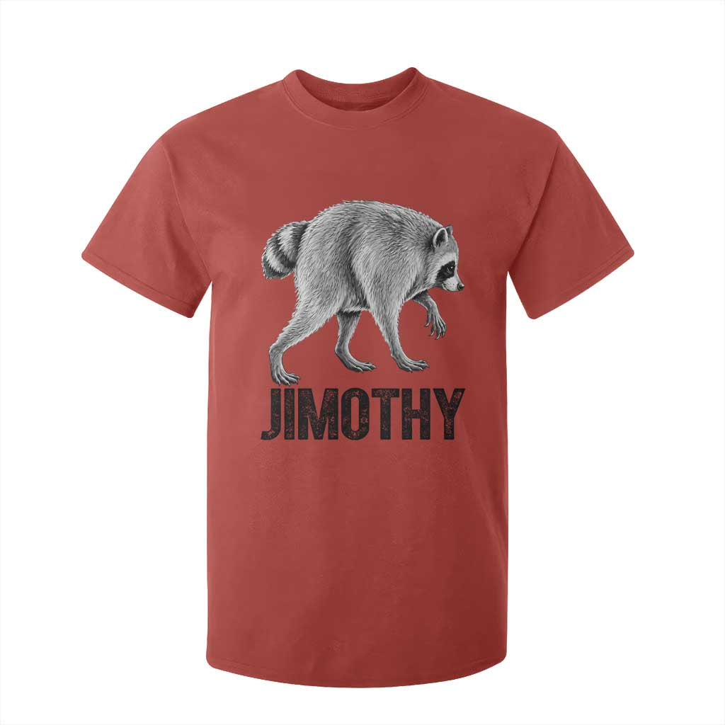 Viral Seattle Jimothy the Raccoon T Shirt For Kid Vintage Trash Panda Meme Graphic TS02 Red Print Your Wear