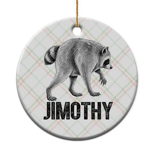 Viral Seattle Jimothy the Raccoon Ceramic Ornament Vintage Trash Panda Meme Graphic