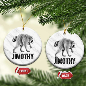 Viral Seattle Jimothy the Raccoon Ceramic Ornament Vintage Trash Panda Meme Graphic