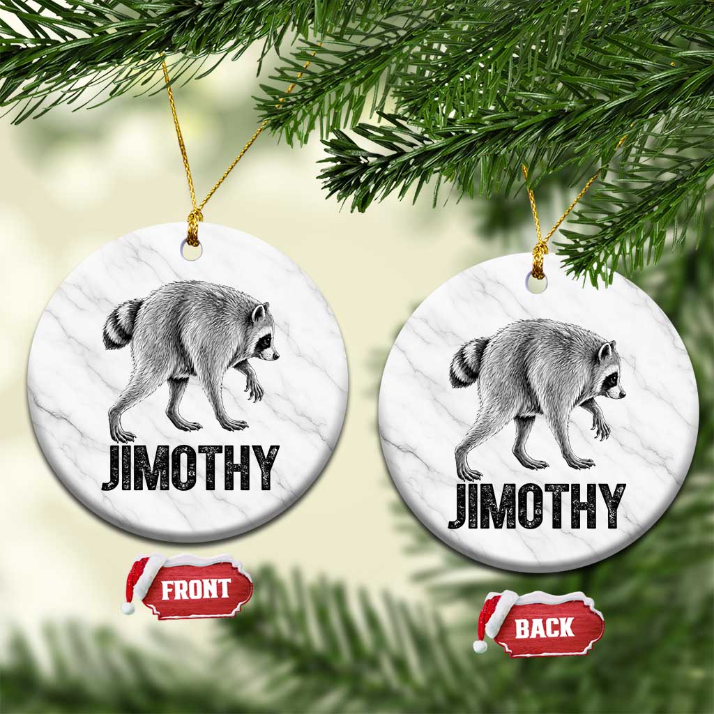 Viral Seattle Jimothy the Raccoon Ceramic Ornament Vintage Trash Panda Meme Graphic TS02 1pc White Marble Print Your Wear